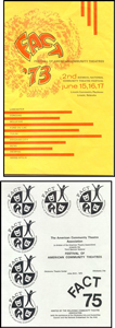 Publicity pages for AACTFest in early 1970s