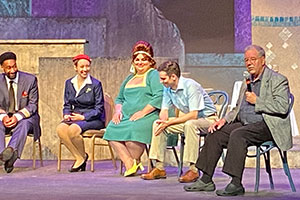 Talkback with playwright Thomas S. Hischak during AACT NewPlayFest 2022 at the Des Moines Community Playhouse