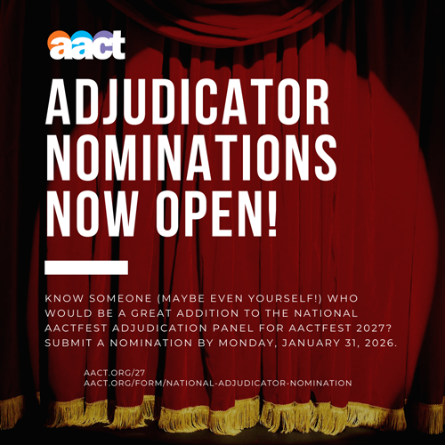 AACTFest Adjudicator Nominations Open