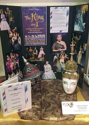 Display of Costume Designs by Katherine Wood for "The King and I"