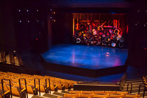 Bomhard Theater stage from house