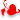 Red leaf icon
